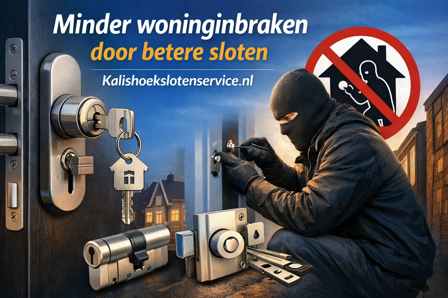 Minder woninginbraken door betere sloten